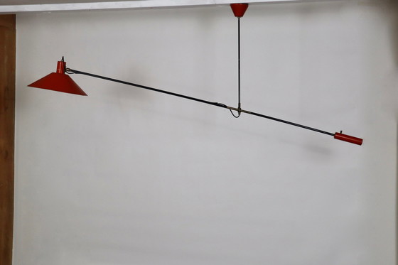 Image 1 of JJM Hoogervorst Anvia Counter Balance Deckenleuchte Holland 1957