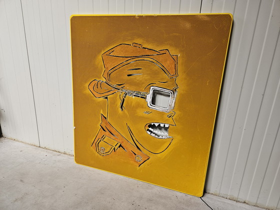 Image 1 of Gorillaz-Kunstwerk groß, beleuchtet