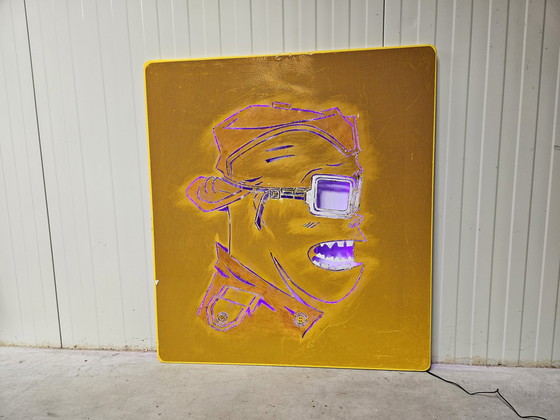 Image 1 of Gorillaz-Kunstwerk groß, beleuchtet