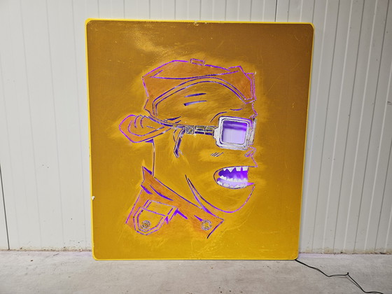 Image 1 of Gorillaz-Kunstwerk groß, beleuchtet