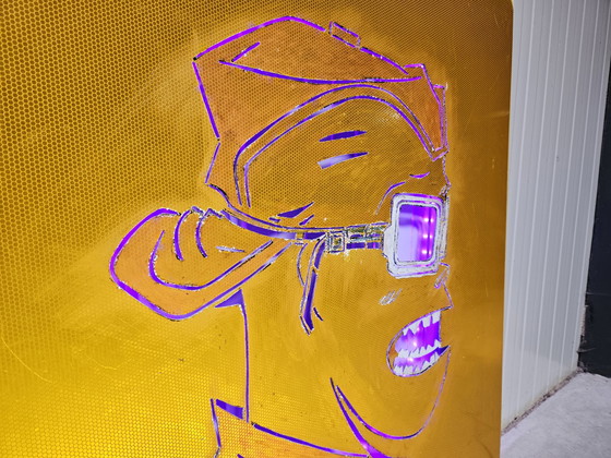 Image 1 of Gorillaz-Kunstwerk groß, beleuchtet