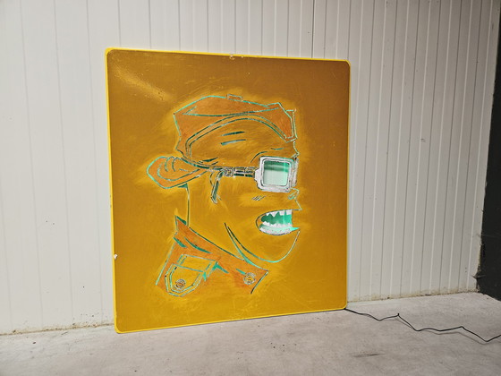 Image 1 of Gorillaz-Kunstwerk groß, beleuchtet