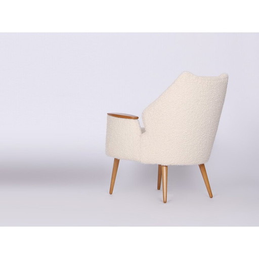 Mid Century Bouclé-Sessel, 1960er Jahre