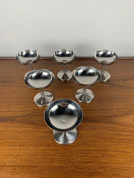 Image 1 of Set aus 6 Edelstahl-Eisbechern