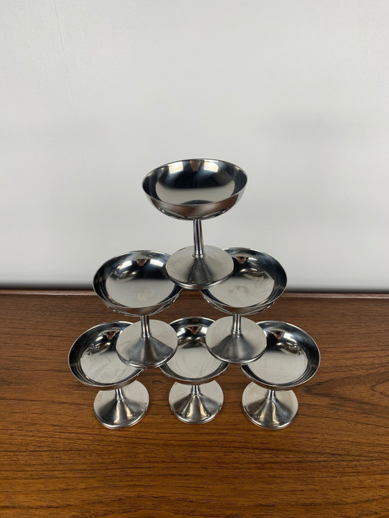 Image 1 of Set aus 6 Edelstahl-Eisbechern