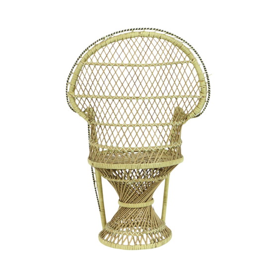 Image 1 of Vintage Emanuelle Puppe Stuhl Peacock Stuhl Peacock 40Cm