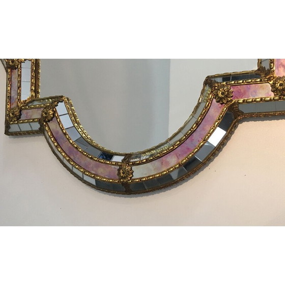 Image 1 of Facettierter Spiegel mit Mosaik, 1970