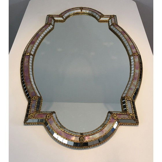 Image 1 of Facettierter Spiegel mit Mosaik, 1970