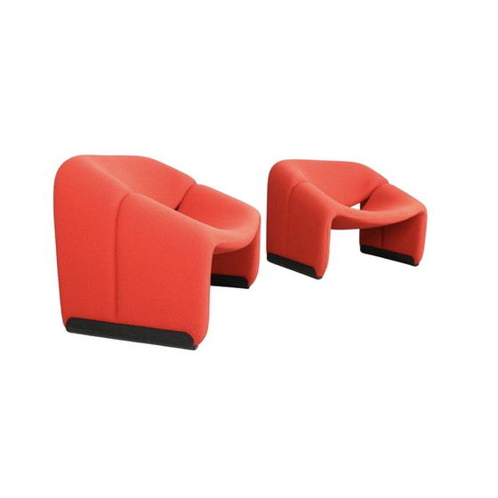 Image 1 of Paar alte F598 Groovy-Stühle für Artifort, Niederlande 1972