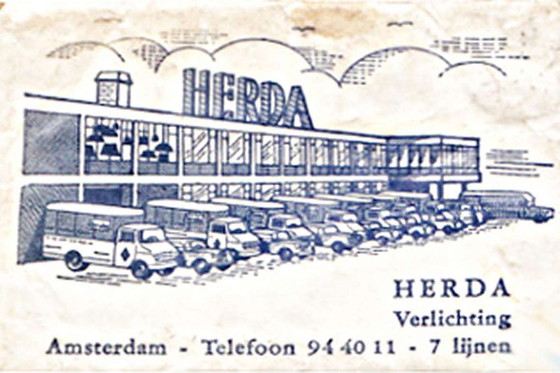 Image 1 of Herda - Design Tischleuchte - Vintage