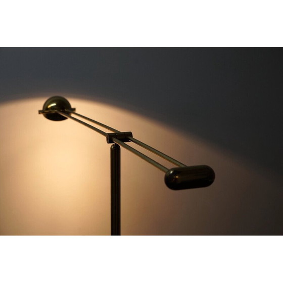 Image 1 of Stehlampe aus goldfarbenem Metall für Hust, Deutschland 1970