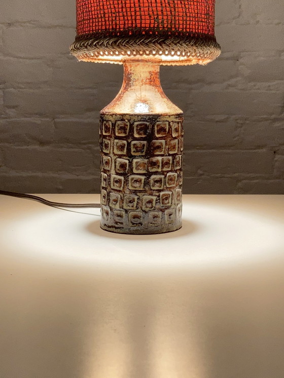 Image 1 of Vintage Keramik Tischlampe, Olivier Petit, Frankreich 1960S