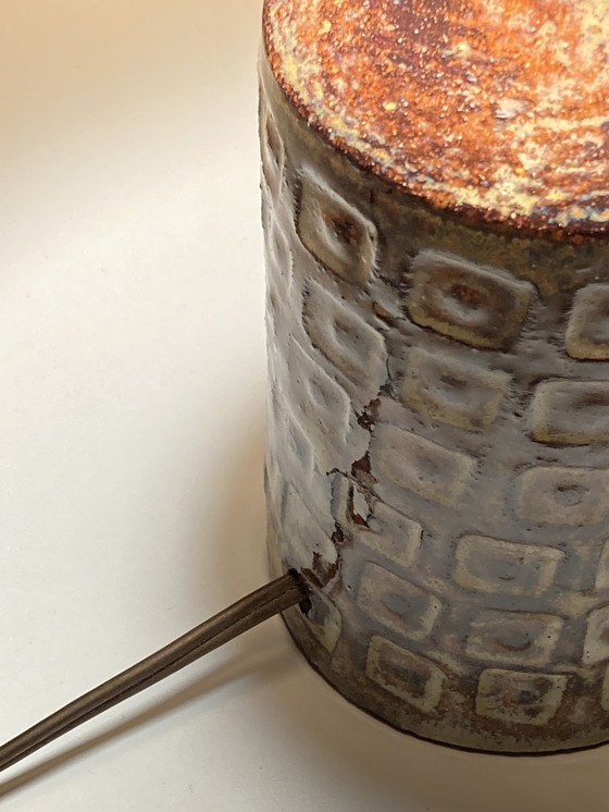 Image 1 of Vintage Keramik Tischlampe, Olivier Petit, Frankreich 1960S