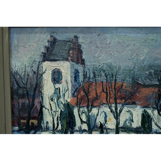 Image 1 of Schwedisches Ölgemälde Landschaft von Uno Svärd, 1954