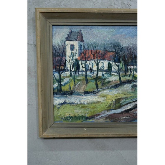 Image 1 of Schwedisches Ölgemälde Landschaft von Uno Svärd, 1954
