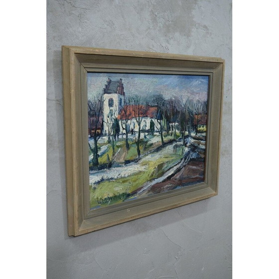 Image 1 of Schwedisches Ölgemälde Landschaft von Uno Svärd, 1954