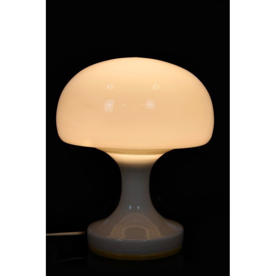 Image 1 of Mid Century Glas-Tischlampe von Osvětlovací Sklo, Tschechoslowakei 1970er Jahre