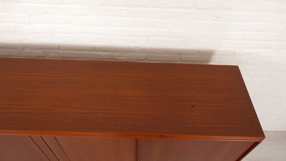 Image 1 of Vintage Highboard | Schiebetüren | Ew Bach | 196 cm