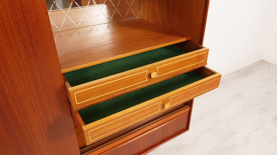 Image 1 of Vintage Highboard | Schiebetüren | Ew Bach | 196 cm