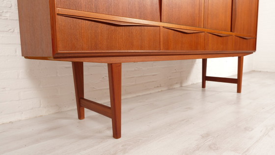 Image 1 of Vintage Highboard | Schiebetüren | Ew Bach | 196 cm