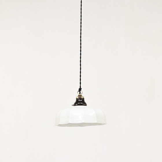 Image 1 of Art Deco Opaline Pendelleuchten