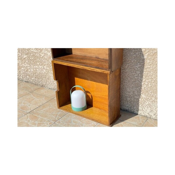 Image 1 of Geometrisches Vintage-Regal aus Eichenholz