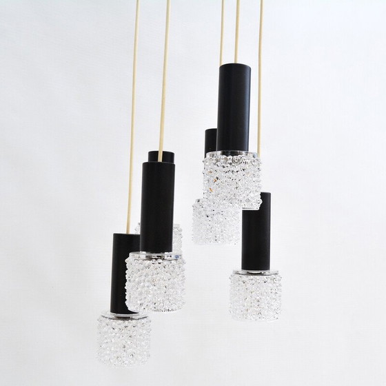 Image 1 of Kaskaden-Kronleuchter von Elektroinstala Jilove, Tschechoslowakei 1970er Jahre