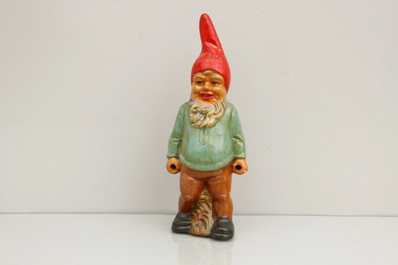 Image 1 of Heissner Gartenzwerg Antik, Ton Figur