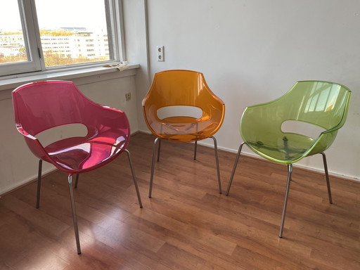 Satz von 3 Vintage Opal Sesseln