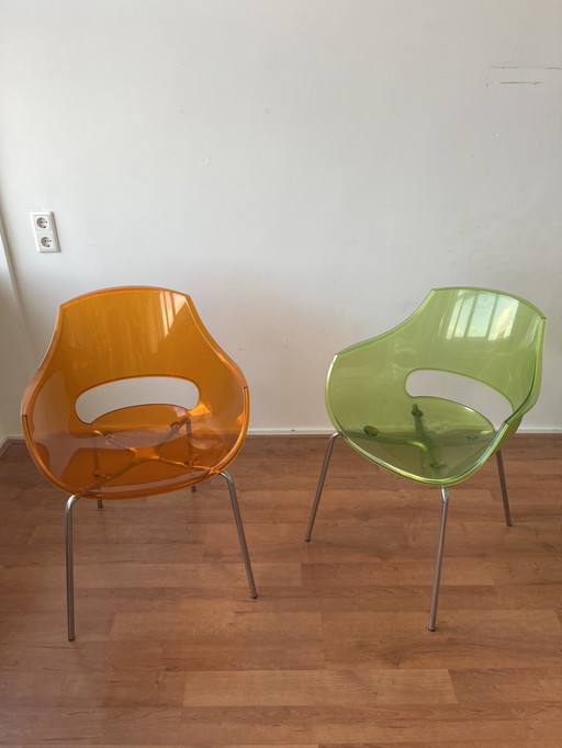 Satz von 3 Vintage Opal Sesseln