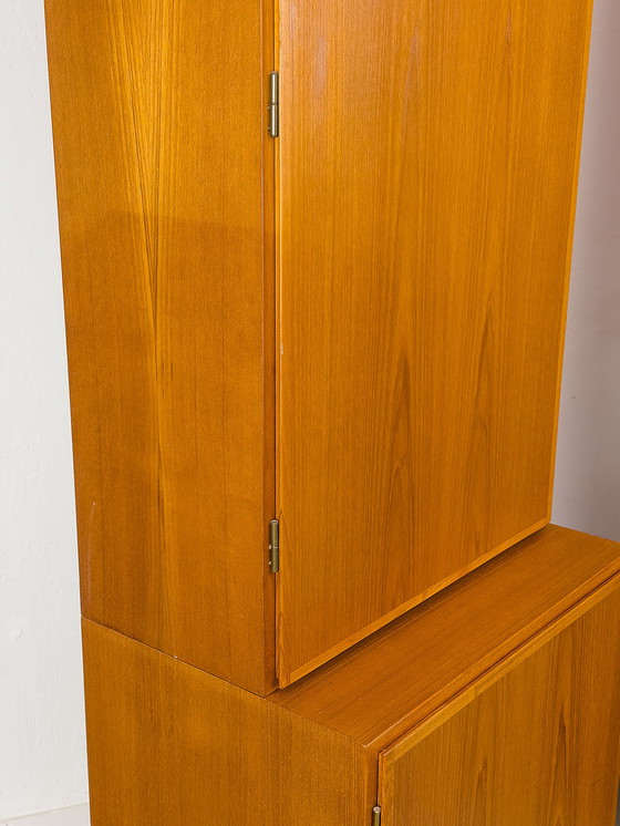 Image 1 of Set of 2 narrow Teak Cabinets from Omann Jun, 1960s