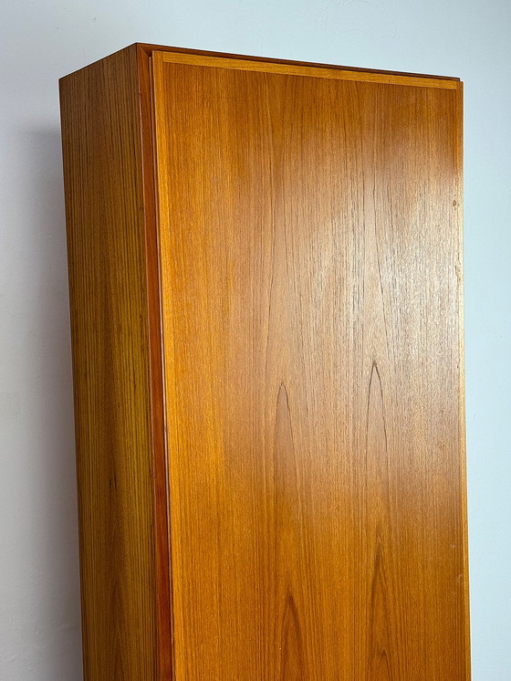 Image 1 of Set of 2 narrow Teak Cabinets from Omann Jun, 1960s