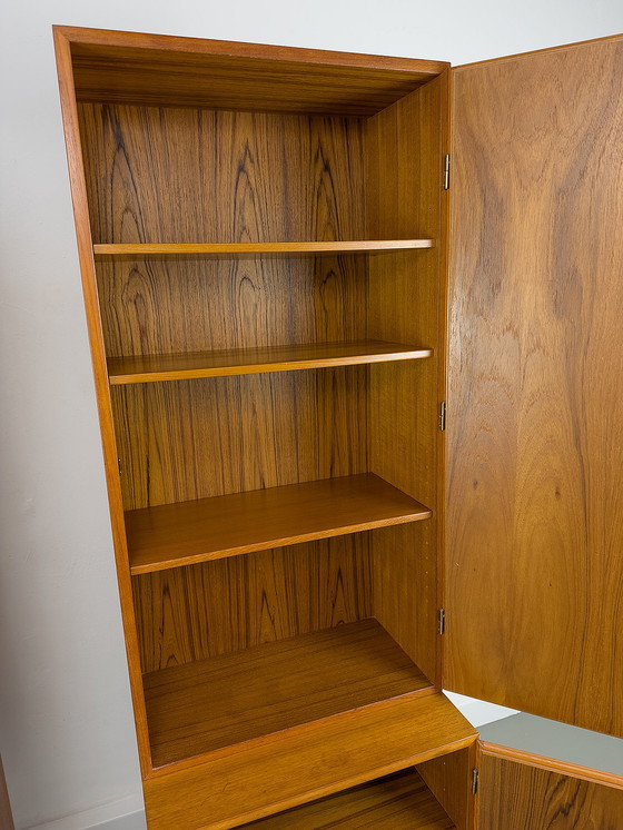 Image 1 of Set of 2 narrow Teak Cabinets from Omann Jun, 1960s