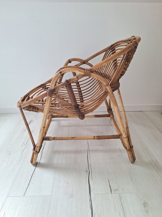 Image 1 of Vintage Korbsessel Aus Rattan