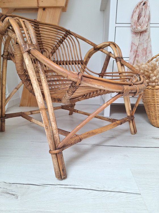 Image 1 of Vintage Korbsessel Aus Rattan