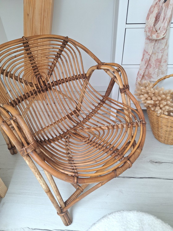 Image 1 of Vintage Korbsessel Aus Rattan