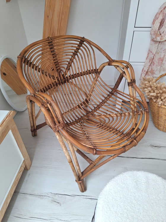 Image 1 of Vintage Korbsessel Aus Rattan