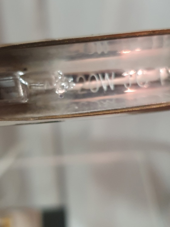 Image 1 of Tisch-/Wandleuchte Messing/Marmor 1980er