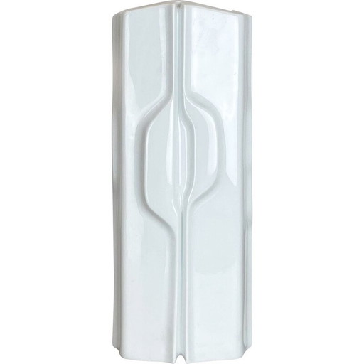 Vintage Porzellan Vase Op art für Fürstenberg Keramik, Deutschland 1970er Jahre