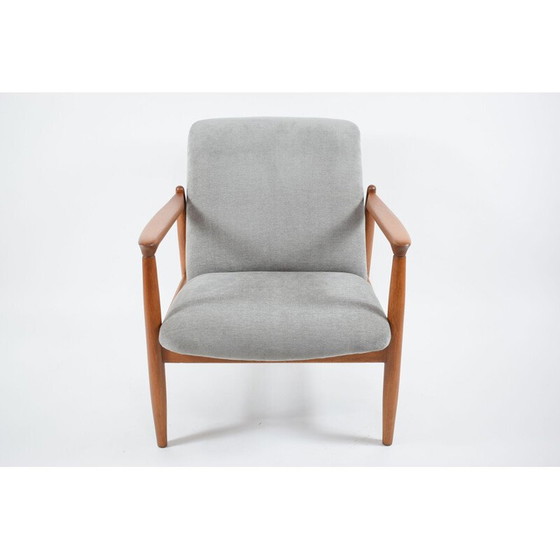 Image 1 of Vintage Sessel GFM64, Polen grau 1960s