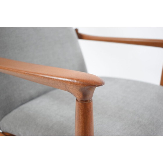 Image 1 of Vintage Sessel GFM64, Polen grau 1960s