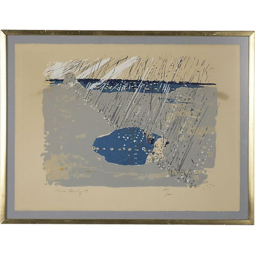 Moderne Farblithographie von Jörgen Fogelqvist