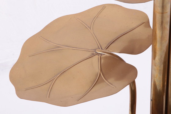 Image 1 of Maison Jansen Stehleuchte aus vergoldetem Messing mit Marmorsockel, 1970 Frankreich.