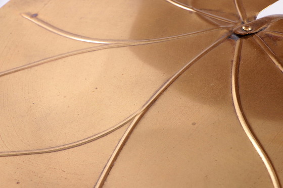 Image 1 of Maison Jansen Stehleuchte aus vergoldetem Messing mit Marmorsockel, 1970 Frankreich.