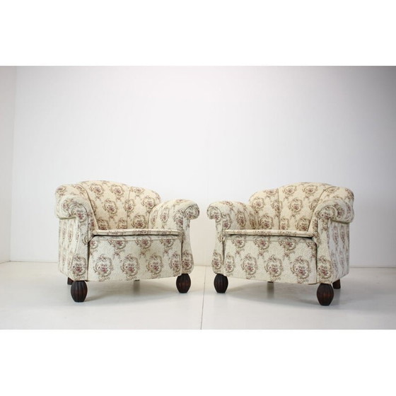 Image 1 of Paar Vintage Art Deco Sessel, Tschechoslowakei 1930er Jahre