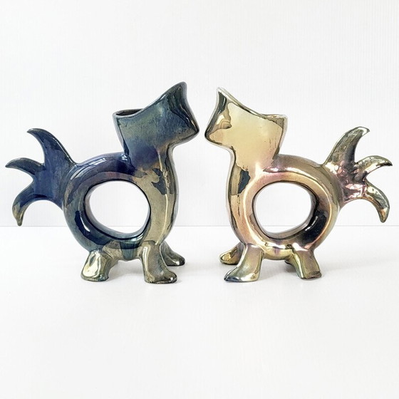 Image 1 of Paar zoomorphe Vintage-Vasen