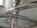 Chrom Glastisch Set