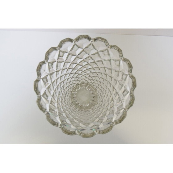 Image 1 of Glasvase aus der Mitte des Jahrhunderts von Glasswork Novy Bor, Tschechoslowakei 1960er Jahre