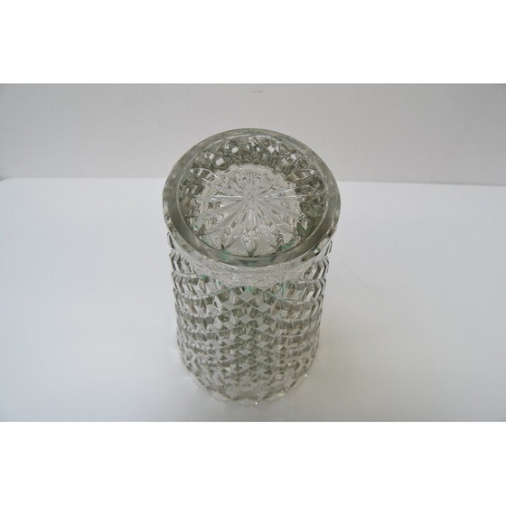 Image 1 of Glasvase aus der Mitte des Jahrhunderts von Glasswork Novy Bor, Tschechoslowakei 1960er Jahre