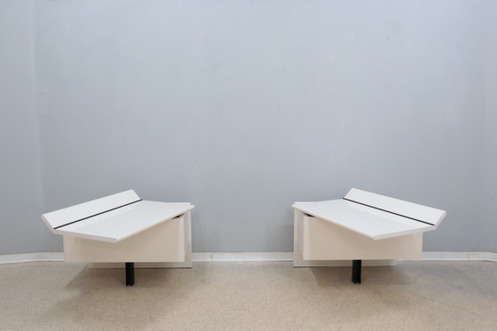 Image 1 of Paolo Piva Lackierte Nachttische B&B Italia 1970S